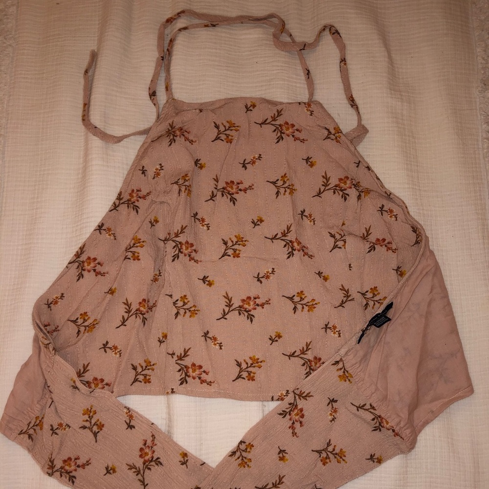 Tie Halter and Tie Back Crop Top